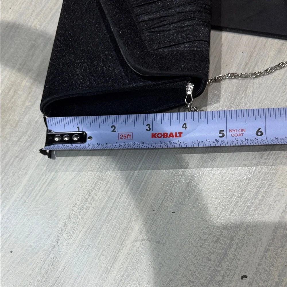 Elegant Black Clutch with Chain Strap
